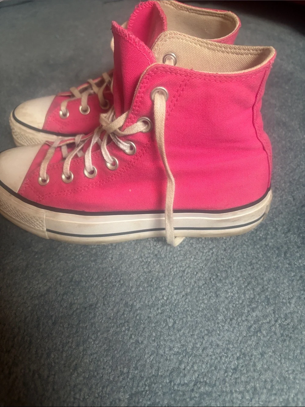 Converse Kids Hot Pink High-Top Sneakers